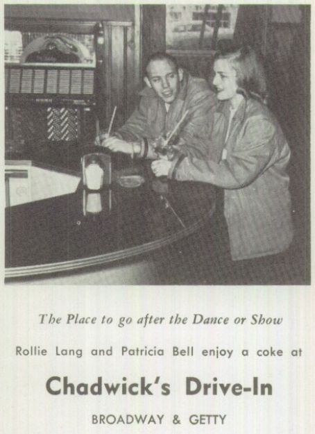 Chadwicks Drive-In - 1955 Muskegon Heights High School Yearbook (newer photo)